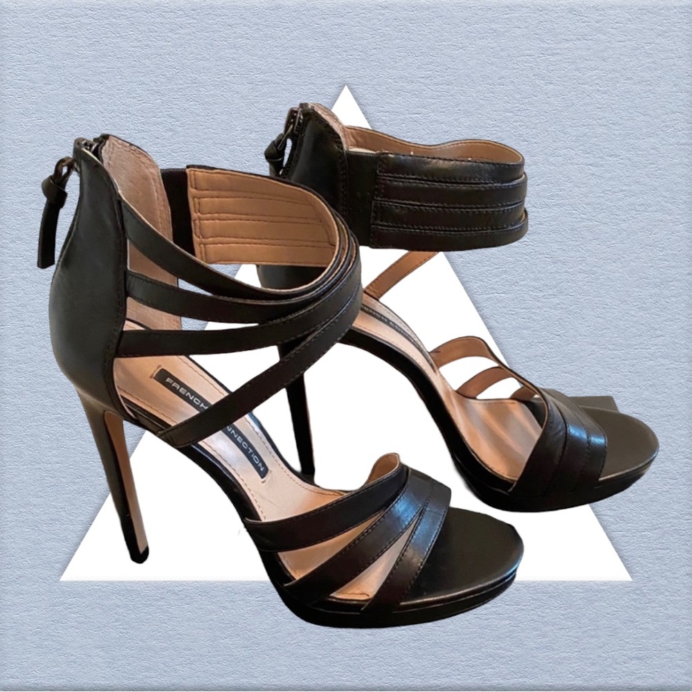 French Connection Vera Heeled Sandals ~ Sz. 9 US (40 EUR)